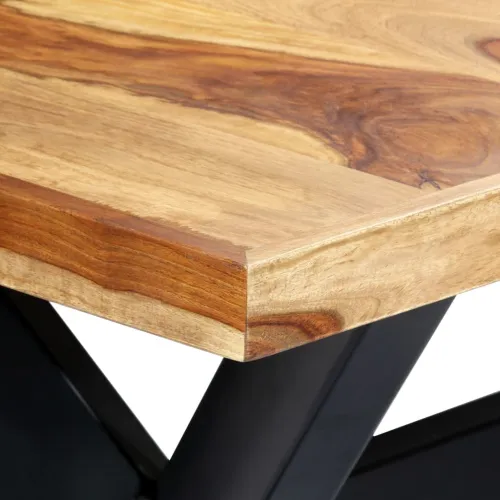 Blagovaonski stol od masivnog drva akacije 180 x 90 x 75 cm - Smeđa 180 x 90 x 75 cm Cijena