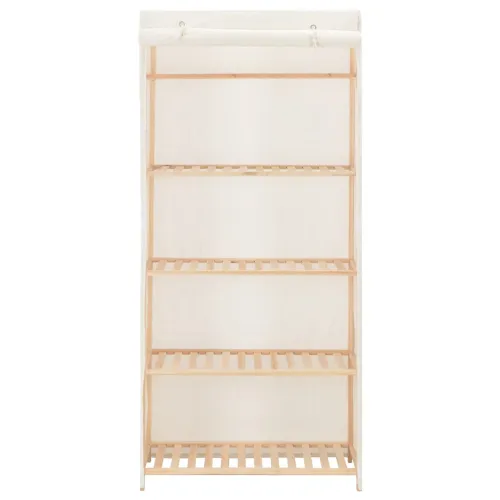 Ormar od tkanine bijeli 79 x 40 x 170 cm  - Bijela 79 x 40 x 170 cm 1 1 Cijena