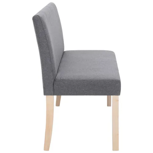 Klupa od poliestera 139,5 cm svjetlosiva - Svjetlosiva Cijena