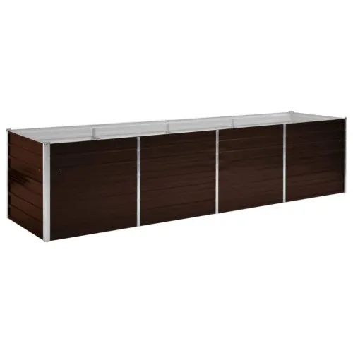 Povišena gredica - Vrtna gredica smeđa 320 x 80 x 77 cm pocinčani čelik - Smeđa 320 x 80 x 77 cm 1 320 x 80 x 77 cm Cijena
