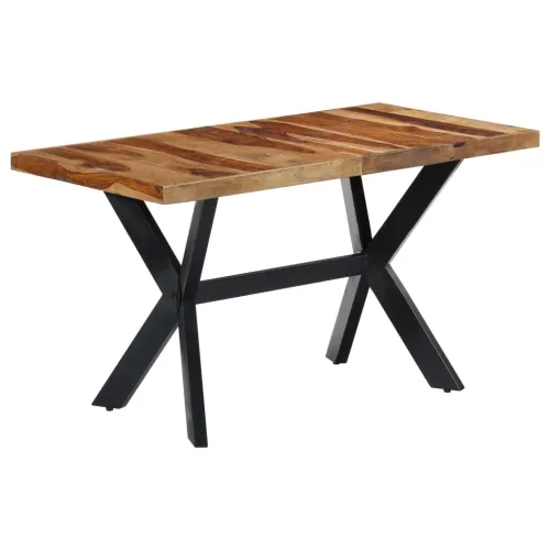 Blagovaonski stol od masivnog drva akacije 140 x 70 x 75 cm - Smeđa 140 x 70 x 75 cm Cijena