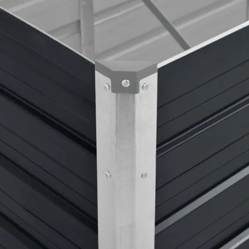 Povišena gredica - Vrtna gredica antracit 240x80x77 cm pocinčani čelik - 240 x 80 x 77 cm Cijena