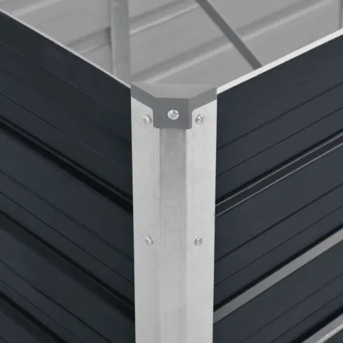 Povišena gredica - Vrtna gredica antracit 320x80x45 cm pocinčani čelik - 320 x 80 x 45 cm Cijena