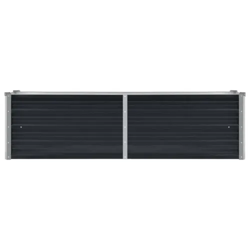 Povišena gredica - Vrtna gredica antracit 160x40x45 cm pocinčani čelik - 160 x 40 x 45 cm Cijena
