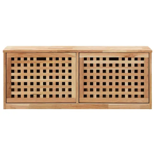 Klupa za pohranu cipela od masivne orahovine 94 x 20 x 38 cm Cijena