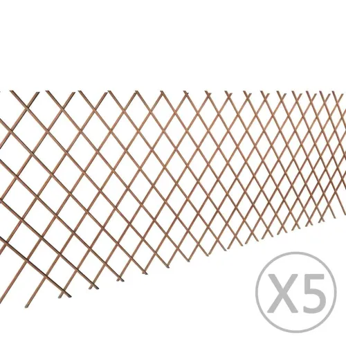 Ograda od vrbe za biljke penjačice 5 kom 180 x 90 cm - 180 x 90 cm 5 Cijena