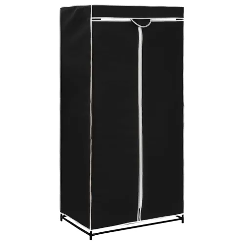 282437 Wardrobe Black 75x50x160 cm - Crna 1 1 Cijena