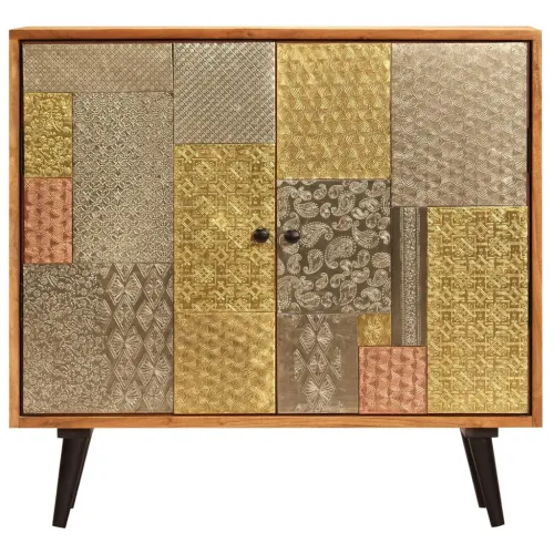 Komoda od masivnog bagremovog drva 80 x 30 x 75 cm Cijena