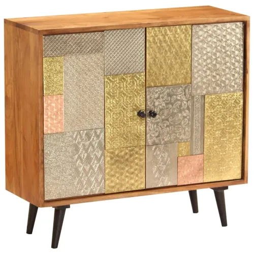 Komoda od masivnog bagremovog drva 80 x 30 x 75 cm Cijena
