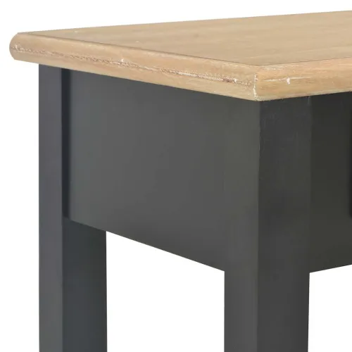 Konzolni stol crni 110 x 35 x 80 cm drveni - Crna Cijena