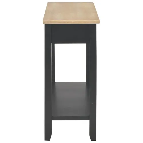 Konzolni stol crni 110 x 35 x 80 cm drveni - Crna Cijena
