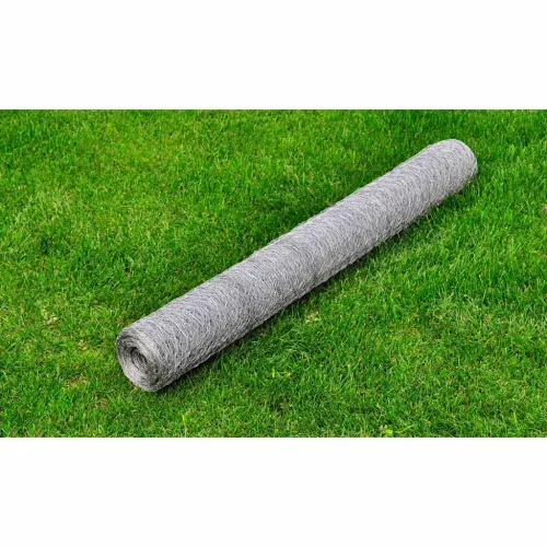 Mrežna ograda od pocinčanog čelika za kokoši  25 x 1 m srebrna - Srebrno 1 1 m Srebrno Cijena