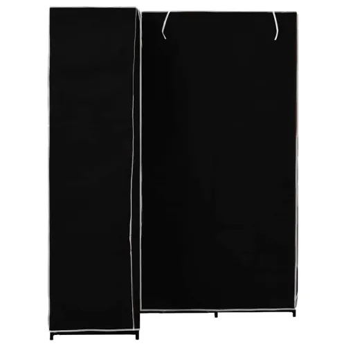 282449 Corner Wardrobe Black 130x87x169 cm - Crna 1 1 Cijena