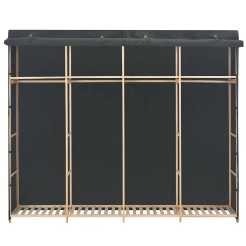 Ormar od tkanine sivi 200 x 40 x 170 cm  - Siva 1 1 Siva Cijena