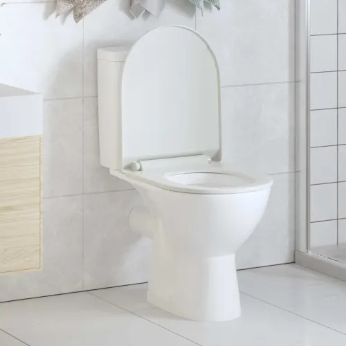 Daska za wc - Toaletna daska s mekim zatvaranjem i brzim otpuštanjem bijela - Bijela 46 x 36.5 cm(110 - 170 mm) 1 Bijela Cijena