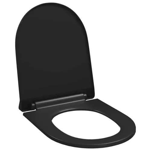 Daska za wc - Toaletna daska s mekim zatvaranjem i brzim otpuštanjem crna - Crna 46 x 36.5 cm(110 - 170 mm) 1 Crna Cijena