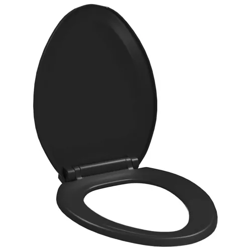 Daska za wc - Toaletna daska s mekim zatvaranjem i brzim otpuštanjem crna - Crna 47 x 35 cm 1 Crna Cijena