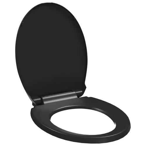 Daska za wc - Toaletna daska s mekim zatvaranjem i brzim otpuštanjem crna - Crna 42.5 x 34 cm 1 Crna Cijena