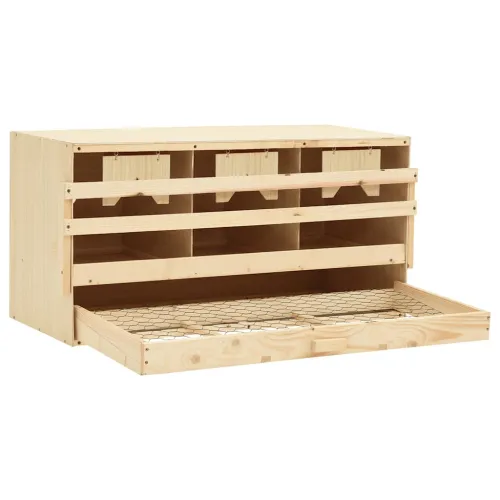 Gnijezdo za nesilice s 3 odjeljka 72x33x38 cm masivna borovina - 72 x 33 x 38 cm Cijena