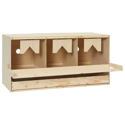 Gnijezdo za nesilice s 3 odjeljka 72x33x38 cm masivna borovina - 72 x 33 x 38 cm Cijena