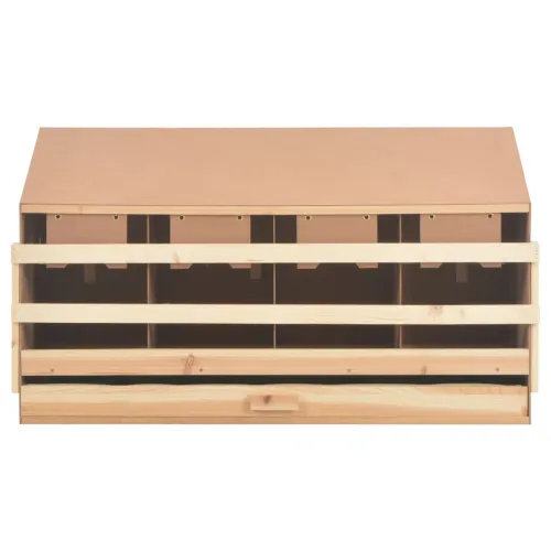 Gnijezdo za nesilice s 4 odjeljka 106x40x59 cm masivna borovina - 106 x 40 x 59 cm Cijena