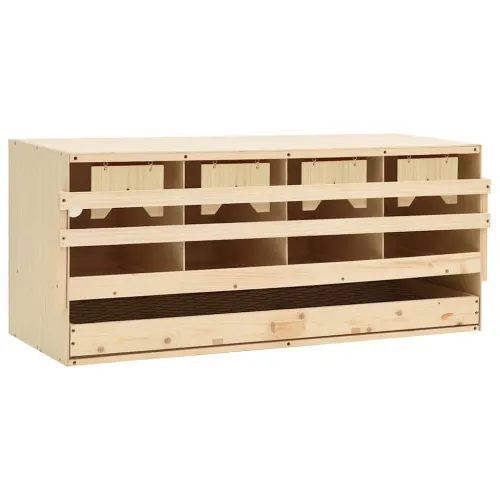 Gnijezdo za nesilice s 4 odjeljka 106x40x45 cm masivna borovina - 106 x 40 x 45 cm Cijena