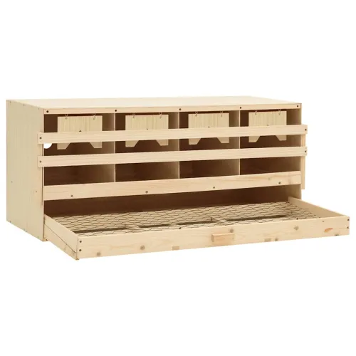 Gnijezdo za nesilice s 4 odjeljka 106x40x45 cm masivna borovina - 106 x 40 x 45 cm Cijena