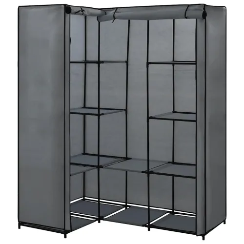 Kutni ormar sivi 130 x 87 x 169 cm - Siva 1 1 Siva Cijena