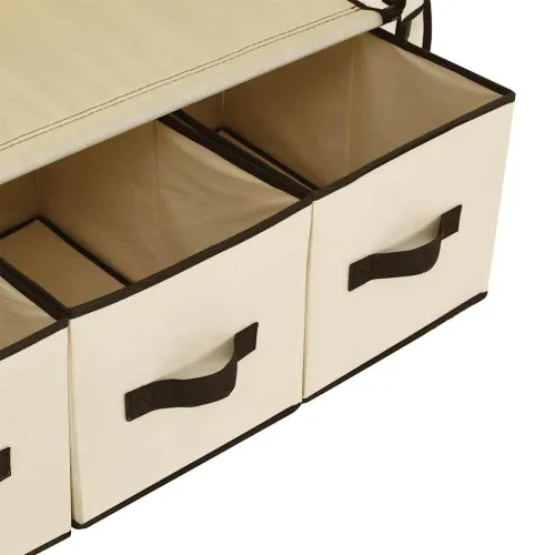 282459 Wardrobe Cream 87x49x159 cm Fabric - Krema 1 1 Cijena