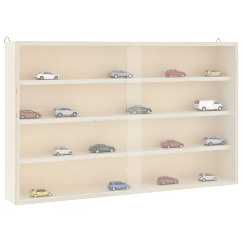 Drvena kolekcionarska vitrina s vratima 60x8,5x37 cm - 60 x 8.5 x 37 cm 1 1 Cijena