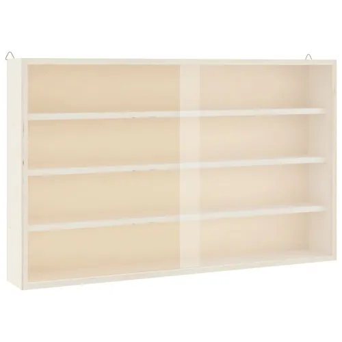Drvena kolekcionarska vitrina s vratima 60x8,5x37 cm - 60 x 8.5 x 37 cm 1 1 Cijena