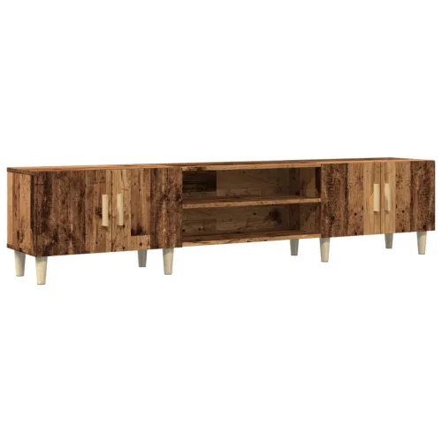 TV ormarić boja drva 180x31,5x40 cm od konstruiranog drva - Staro drvo Cijena