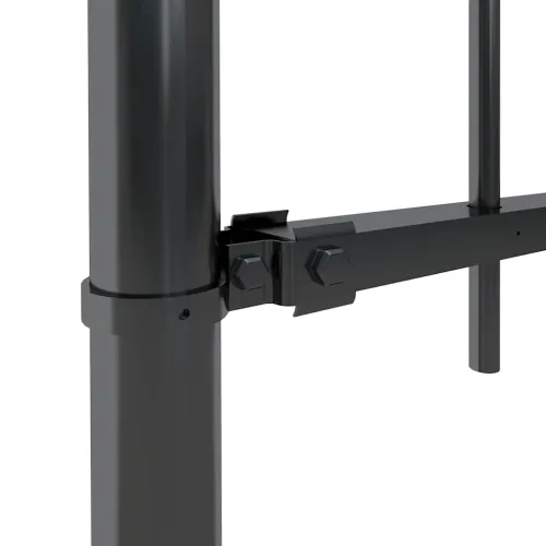 Vrtna ograda s vrhom koplja Čelik 1005x150 cm Crna - Crna 1005 cm 150 cm Cijena