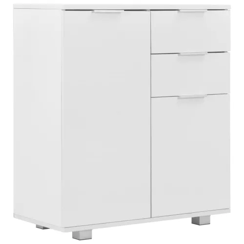 Komoda visoki sjaj bijela 71 x 35 x 80 cm od konstruiranog drva Cijena