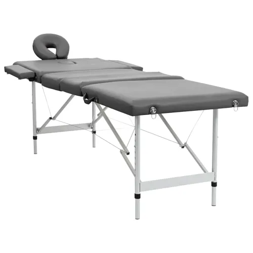 Masažni stol s 4 zone i aluminijskim okvirom antracit 186x68 cm - Antracit Cijena
