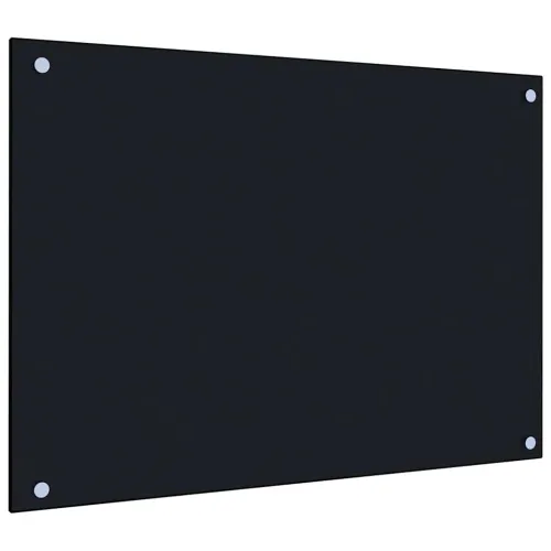 Kuhinjska zaštita od prskanja crna 70 x 50 cm kaljeno staklo - Crna 70 x 50 x 0.6 cm 1 Cijena