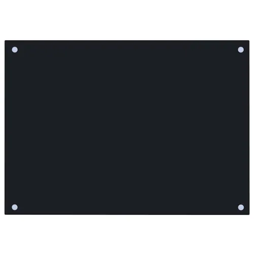 Kuhinjska zaštita od prskanja crna 70 x 50 cm kaljeno staklo - Crna 70 x 50 x 0.6 cm 1 Cijena