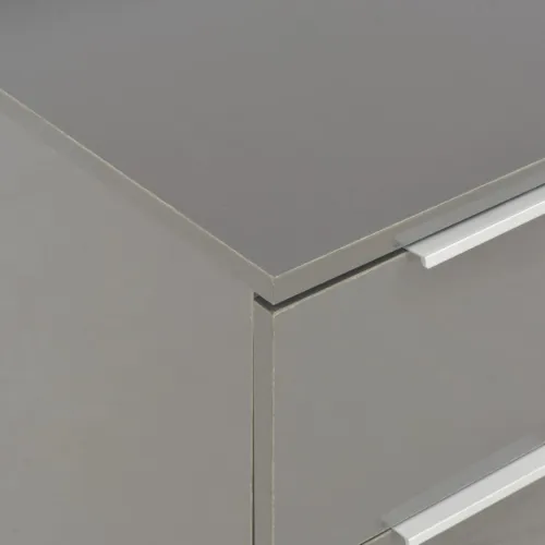 Komoda visoki sjaj siva 60 x 35 x 80 cm od konstruiranog drva - Siva 1 Cijena