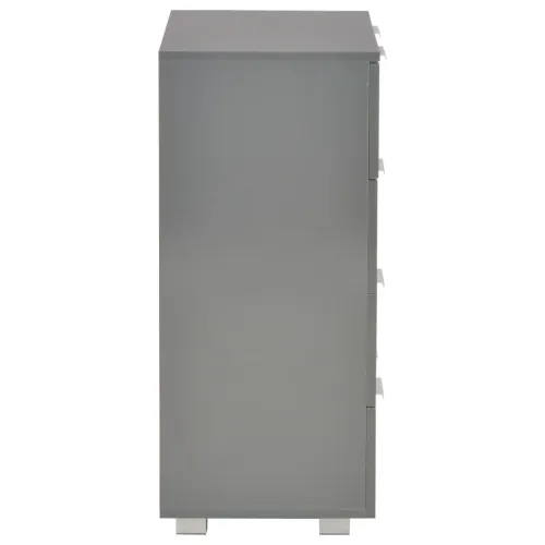 Komoda visoki sjaj siva 60 x 35 x 80 cm od konstruiranog drva - Siva 1 Cijena