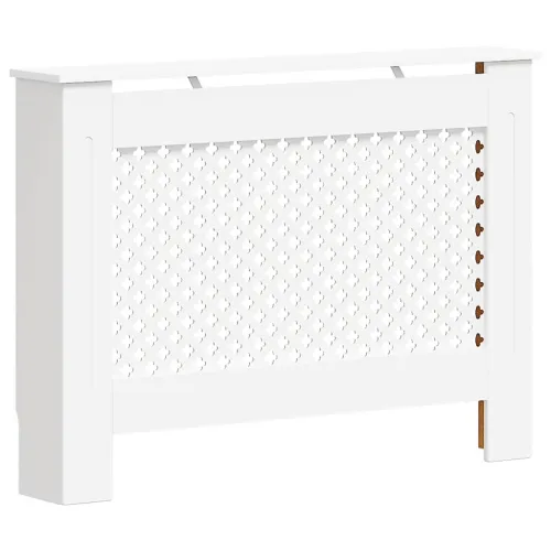 Maska za radijator - Pokrov za radijator bijeli 112 x 19 x 81,5 cm MDF - Bijela 112 x 19 x 81.5 cm 1 Bijela Cijena