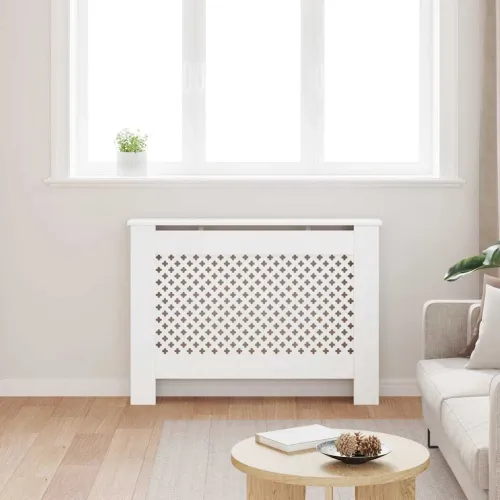 Maska za radijator - Pokrov za radijator bijeli 112 x 19 x 81,5 cm MDF - Bijela 112 x 19 x 81.5 cm 1 Bijela Cijena