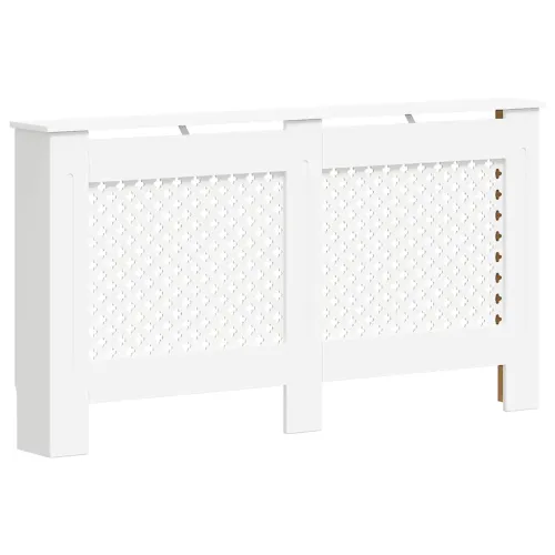 Maska za radijator - Pokrov za radijator bijeli 152 x 19 x 81,5 cm MDF - Bijela 152 x 19 x 81.5 cm 1 Bijela Cijena