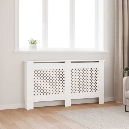 Maska za radijator - Pokrov za radijator bijeli 152 x 19 x 81,5 cm MDF - Bijela 152 x 19 x 81.5 cm 1 Bijela Cijena