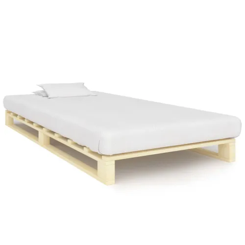 Okvir za krevet od paleta od masivne borovine 100 x 200 cm - Boja drva 100 x 200 cm Cijena