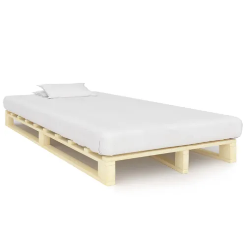 Okvir za krevet od paleta od masivne borovine 120 x 200 cm - Boja drva 120 x 200 cm Cijena