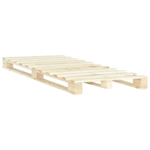 Okvir za krevet od paleta od masivne borovine 120 x 200 cm - Boja drva 120 x 200 cm Cijena