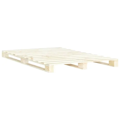 Okvir za krevet od paleta od masivne borovine 140 x 200 cm - Boja drva 140 x 200 cm Cijena
