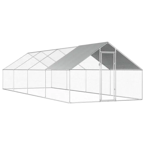 Vanjski kavez za kokoši od pocinčanog čelika 2,75 x 8 x 1,92 m &nbsp; - 2.75 x 8 x 1.92 m 2.75 x 8 x 1.92 m Cijena