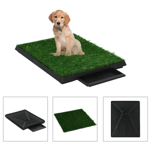 Toalet za ljubimce s pladnjem i travom zeleni 63 x 50 x 7 cm - 63 x 50 x 7 cm 1 Cijena
