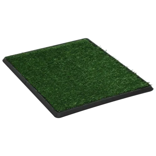 Toalet za ljubimce s pladnjem i travom zeleni 64 x 51 x 3 cm - 64 x 51 x 3 cm 1 Cijena